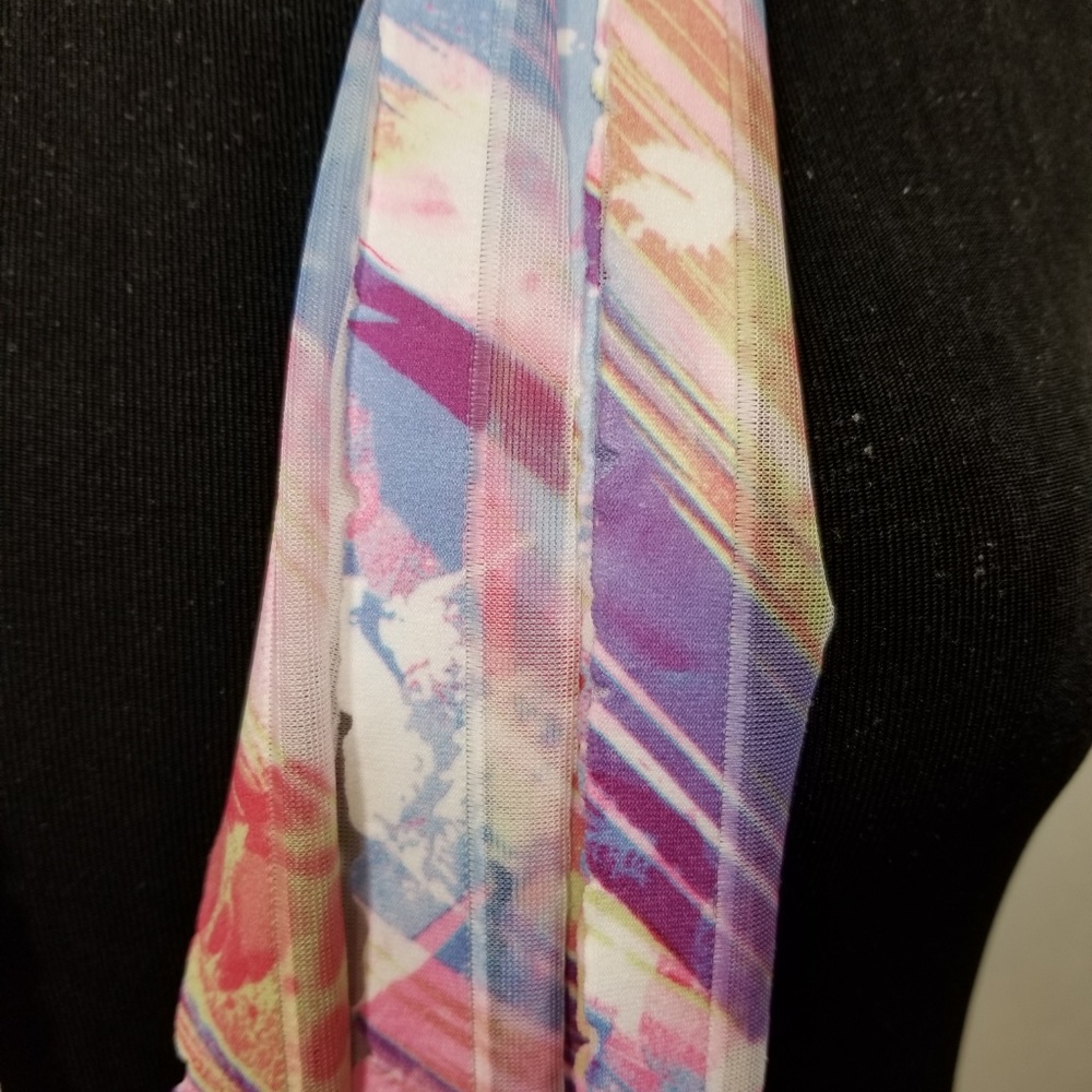 Pink Solid and Patterned Scarf Accessory - Picture 6 of 8